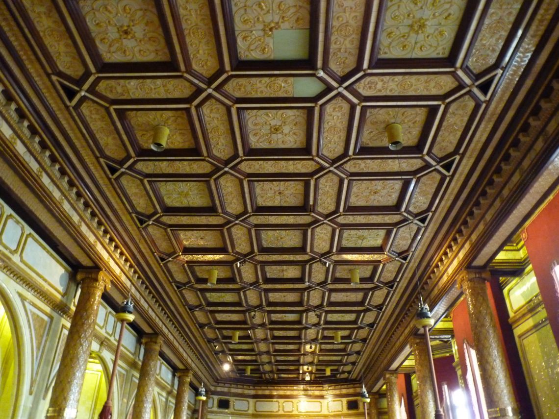 Whitehall Suite Ceiling - repairs to encaustic tiles
